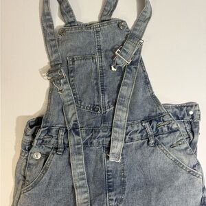 Denim Overalls with Adjustable Straps